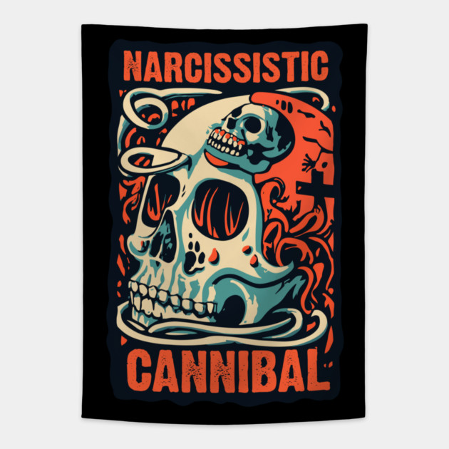 NARCISSISTIC CANNIBAL Tapestry by artslaves