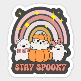 Stay Spooky Ghosts Boo Halloween Design Sticker