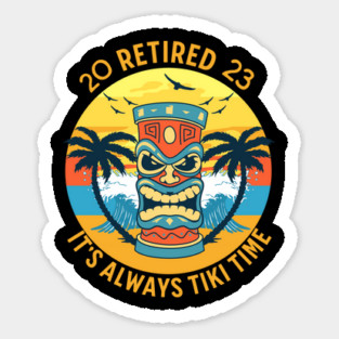 Retired 2023 Tiki Time Sticker