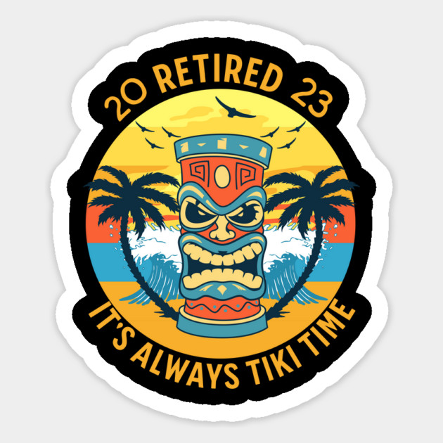Retired 2023 Tiki Time Magnet by Luvv Designs