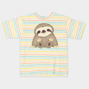 Sloth illustration Kids T-Shirt