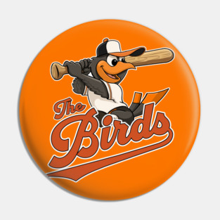 The Oriole Birds Baseball Mascot Pin