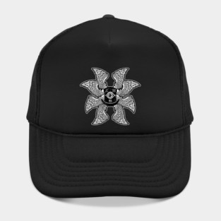 JC B8MN Winged Top Hat Logo Hat