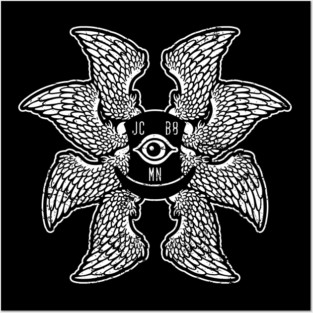 JC B8MN Winged Top Hat Logo Posters and Art