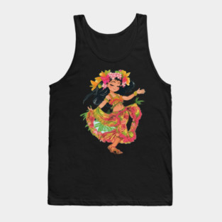 Ladies Hawaiian Tank Top