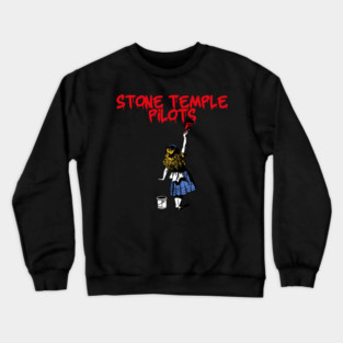 stone temple and red girl Crewneck Sweatshirt
