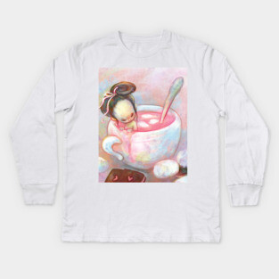 Breakfast Kids Long Sleeve T-Shirt