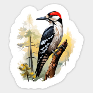 Woodpecker Sticker