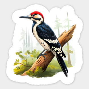 Woodpecker Sticker