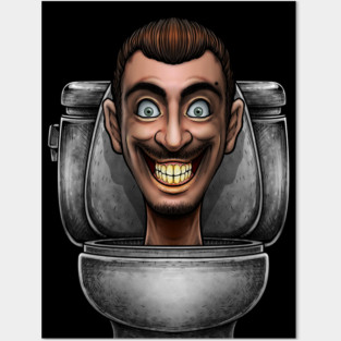 Skibidi toilet Posters and Art