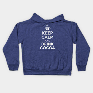 Keep calm and drink cocoa Kids Hoodie