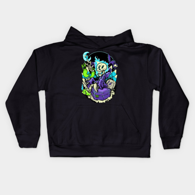 Coffin Rider Kids Hoodie by Kensuke