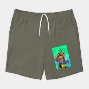 Black girl sea design Shorts