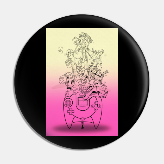 Dreamcast Gamer Pin by Rossi Jay Inc.