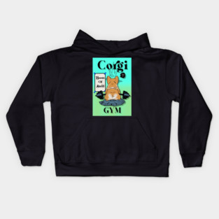 Corgi Bums of steel Kids Hoodie