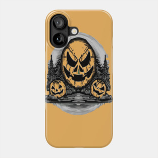 Three Halloween Pumpkin Skeletons Phone Case