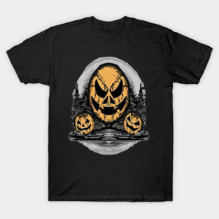 Three Halloween Pumpkin Skeletons T-Shirt
