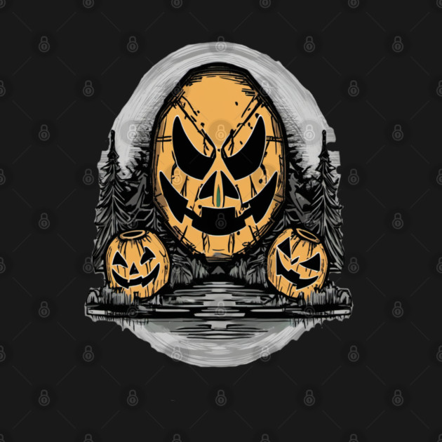 Three Halloween Pumpkin Skeletons by BirdsnStuff