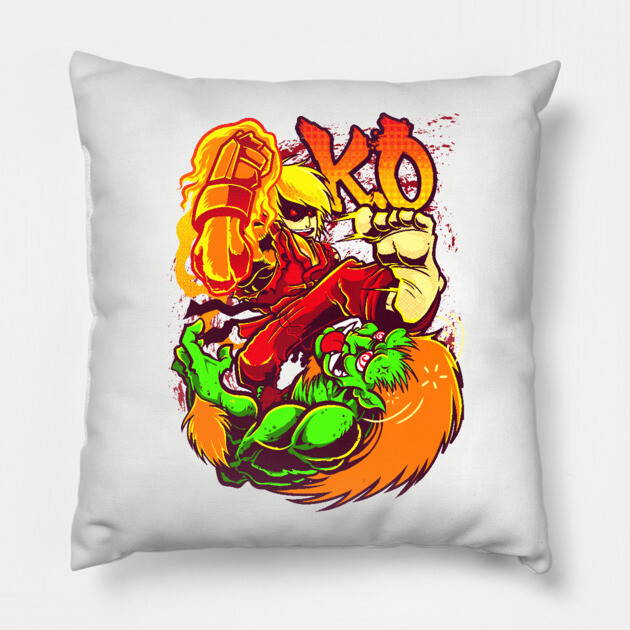 Street Fighter Pillow by Kensuke