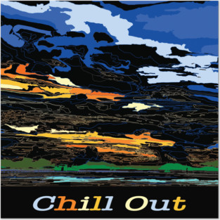 Chill out retro sky sun and sea beautiful natural Posters and Art