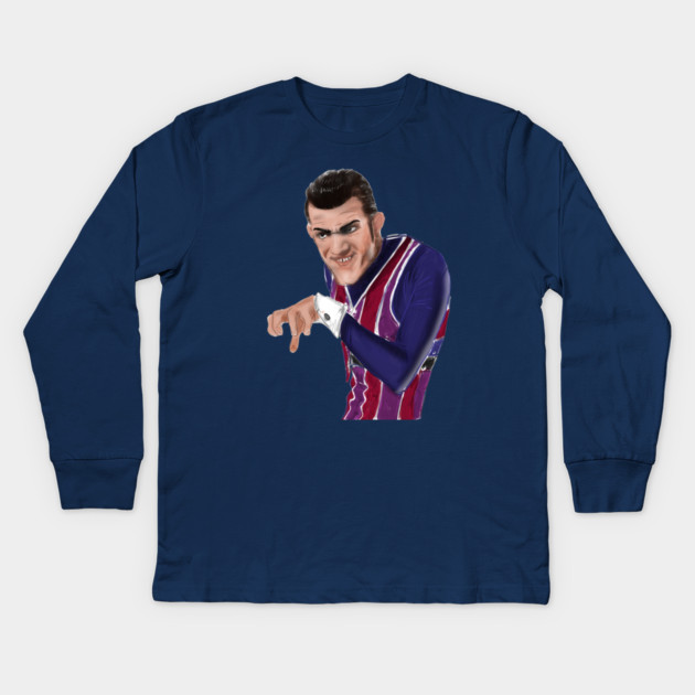 Lazy Town: Robbie Rotten Kids Long Sleeve T-Shirt by 51Deesigns