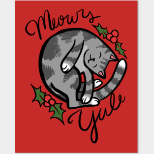 Yule Cat Posters and Art