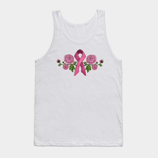 Breast Cancer Support - White Tank Top