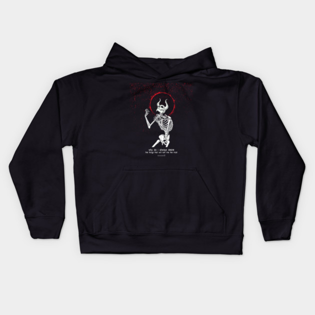 Maybe I'm The Demon. Kids Hoodie by Tommy Devoid