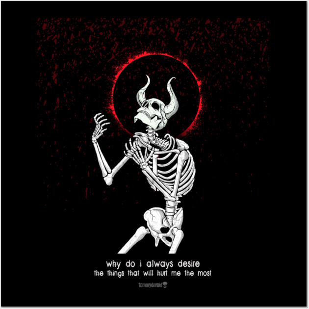 Maybe I'm The Demon. Wall Art by Tommy Devoid