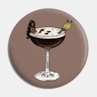 Espresso Martini Mermaid Pin