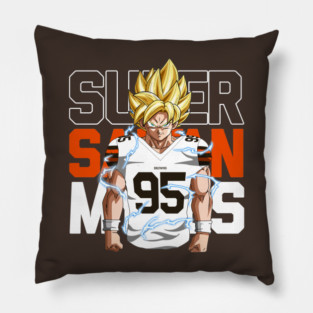 Super Saiyan Myles Garrett Pillow
