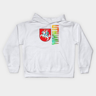 Lithuania Coat of Arms Design Kids Hoodie