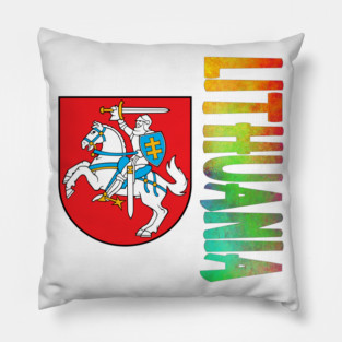 Lithuania Coat of Arms Design Pillow