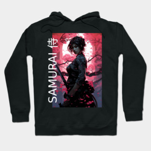 Japanese Sakura Samurai Girl Hoodie