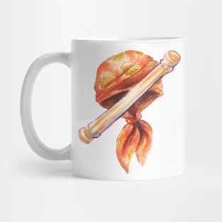 One Piece Name's Hat Bandana Watercolour Mug