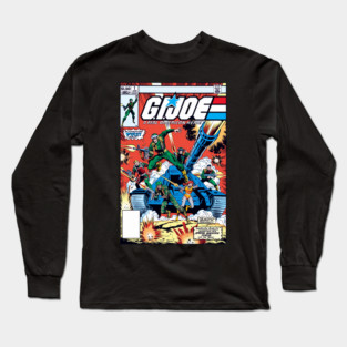 GI Joe retro comic cover Long Sleeve T-Shirt