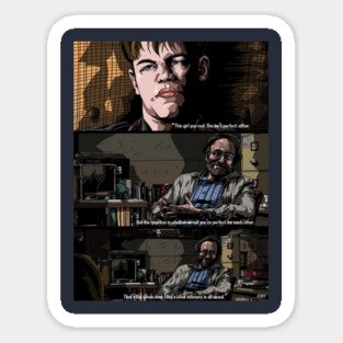 Good Will Hunting "Intimacy" illustration (digital) Sticker
