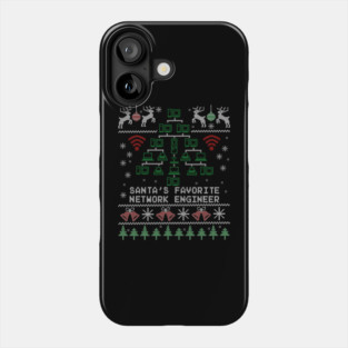 Santa's Favorite Network Engineer Christmas for IT Professionals Phone Case
