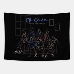 BTS HOME FANART Tapestry