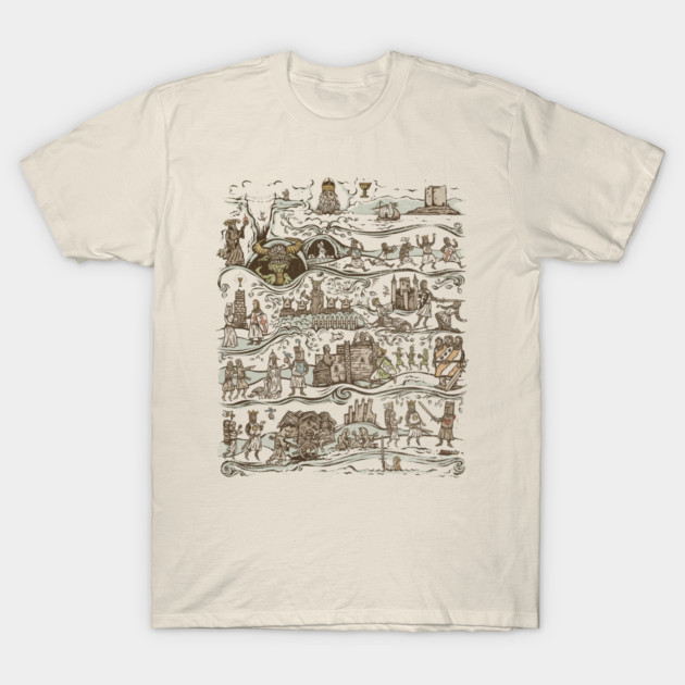 The Caerbannog Tapestry T-Shirt by kg07_shirts