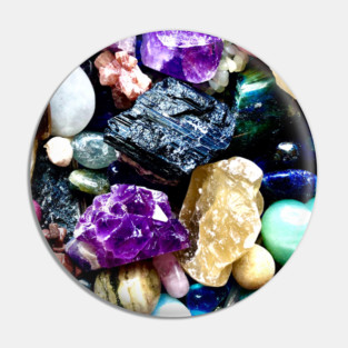 Rock and Crystals Pin