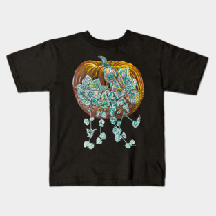 Jack O Lantern Terrarium Kids T-Shirt
