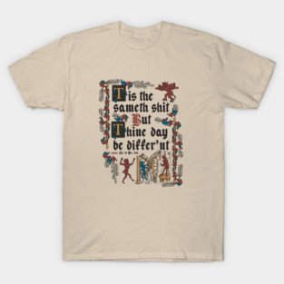 Same Shit Medieval Style - funny retro vintage English history T-Shirt