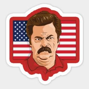 Ron Ulysses Swanson Sticker