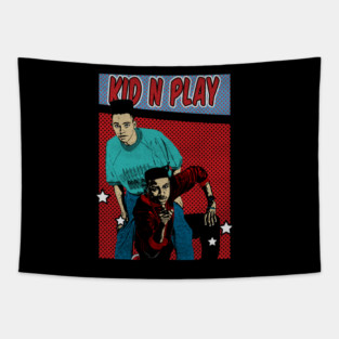 Kid N Play Pop Art Comic Style Tapestry