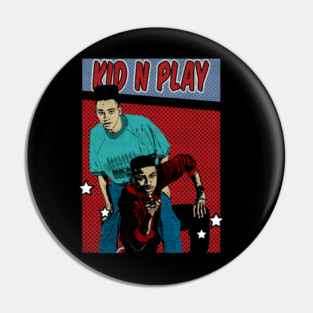 Kid N Play Pop Art Comic Style Pin