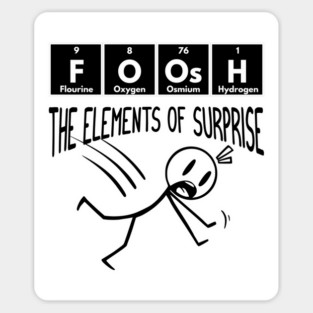 FOOSH Periodic Table of Elements Stick Figure design Sticker