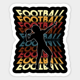 Football Fall Colors design Sticker