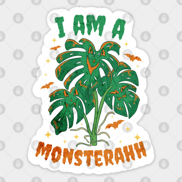 I Am A Monsterahh Halloween plant monster Sticker by Luxinda