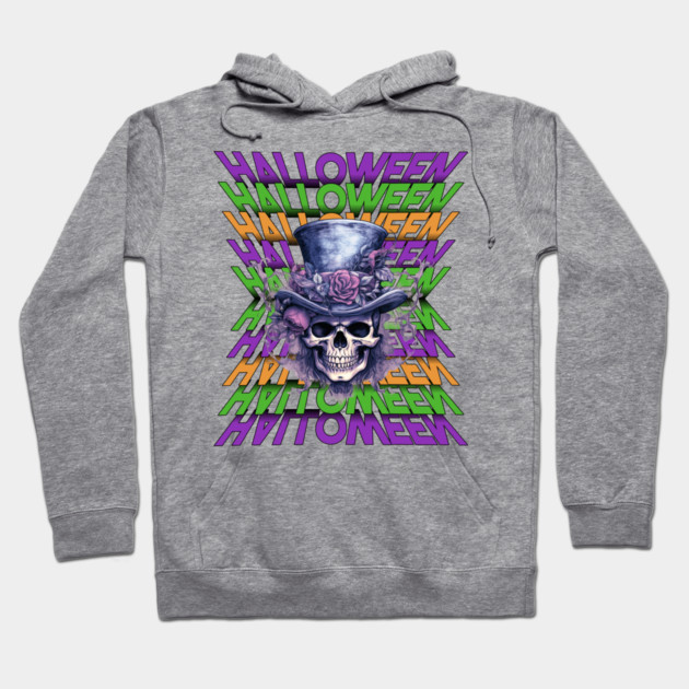 Halloween Skull design Hoodie by Luxinda